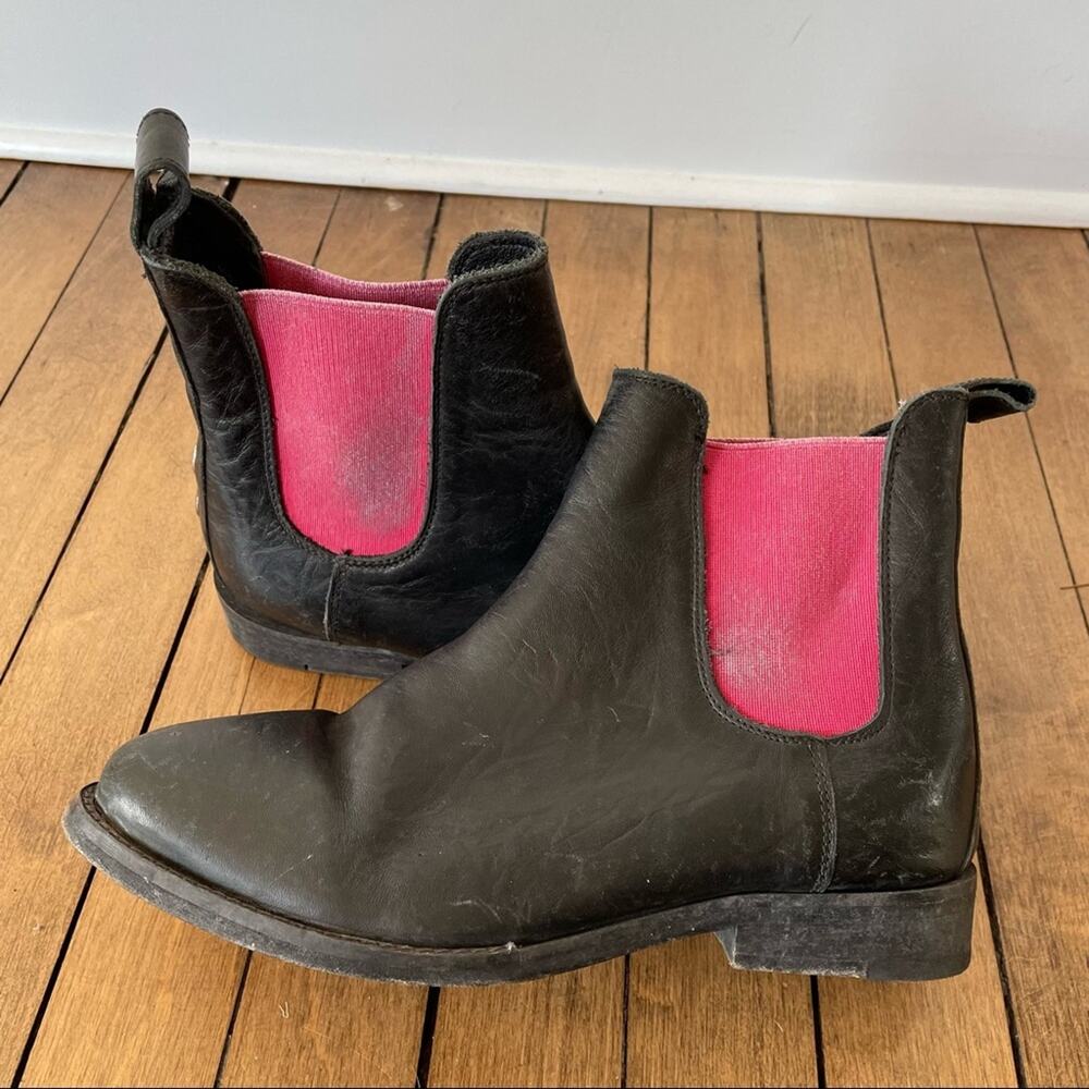 Free People x Farylrobin Mountain Peak Leather Chelsea Boot Janice Black 7 - Picture 8 of 11